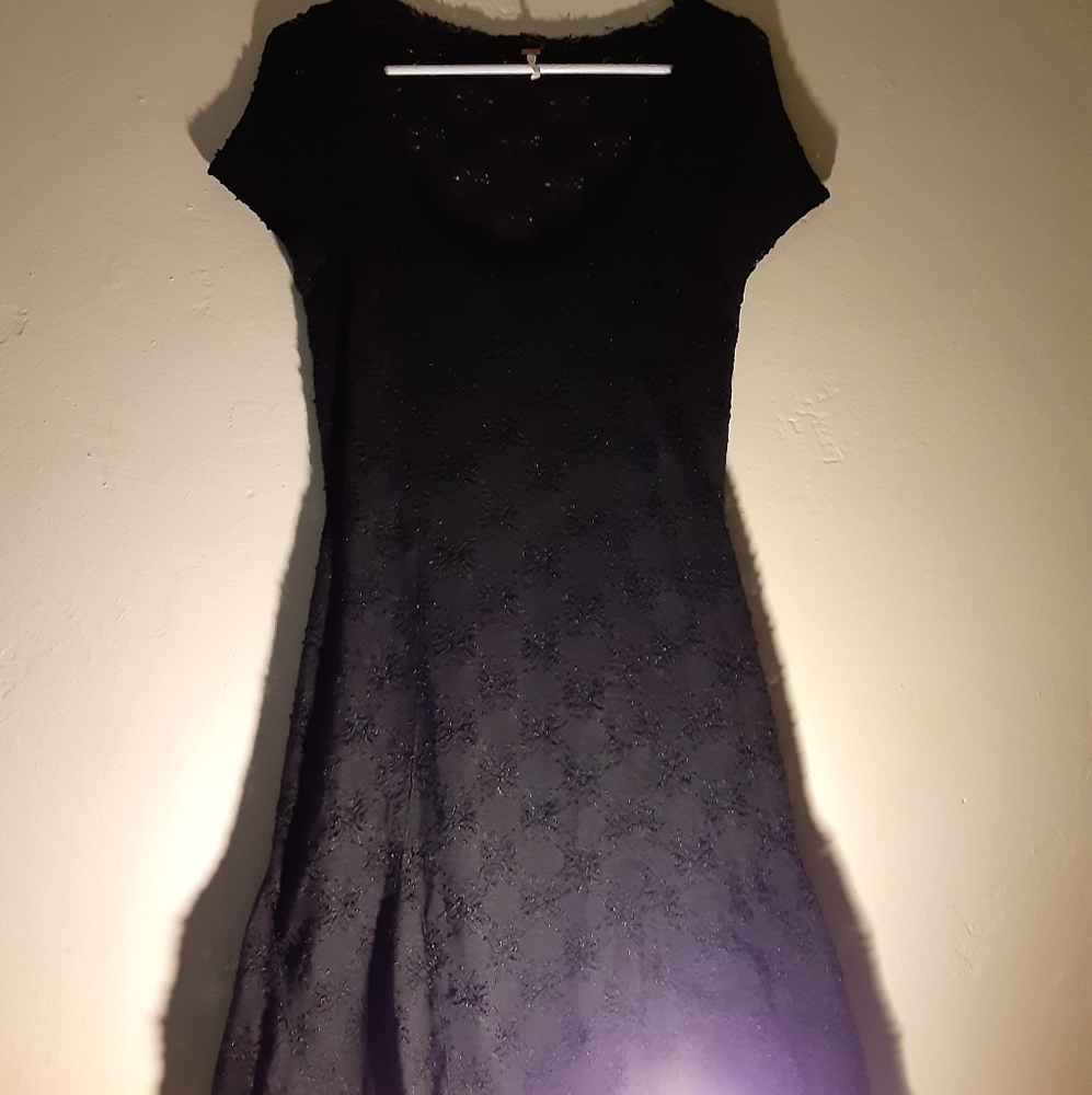 FREE PEOPLE Black Dress TIGHT FITTING...